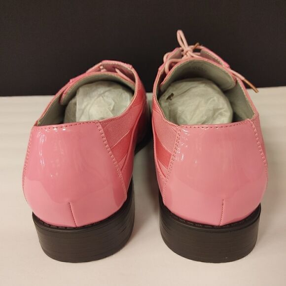 MEN'S VIOTTI STRIPED PATENT TUXEDO OXFORD 15 - Picture 4 of 7